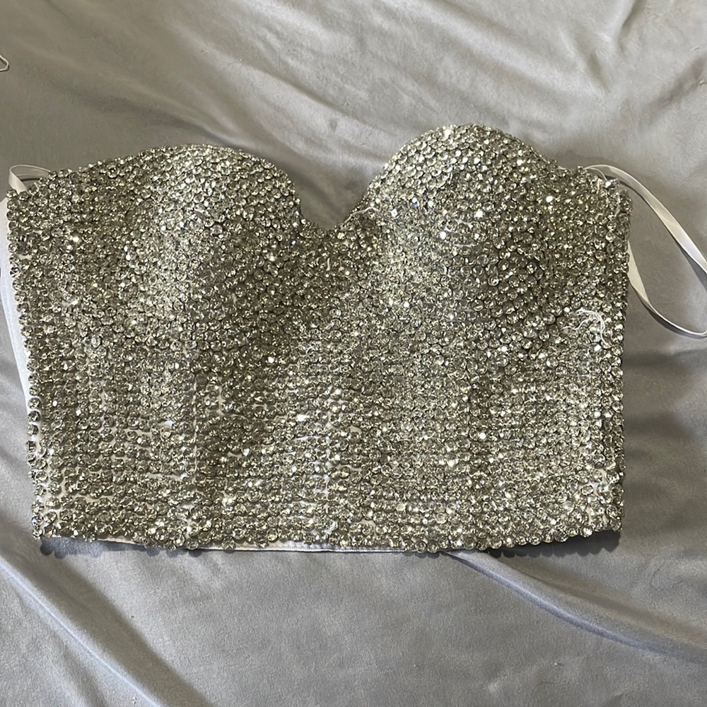 Diamond corset top